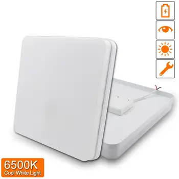 

48W Round Or Square LED White Ceiling Light Flush Mount Lighting Fixture