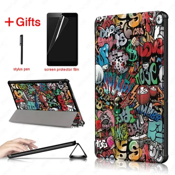 

Ultra Slim PU Leather Case For Huawei MediaPad T5 AGS2-W09/L09/L03/W19 10.1"Tablet stand cover+screen protector