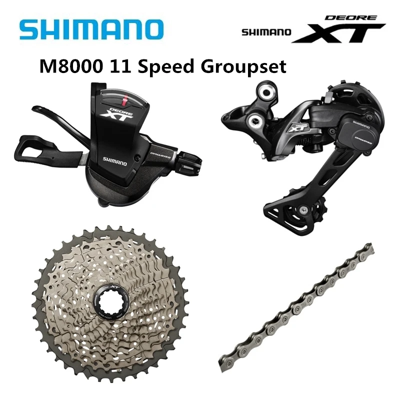Группа поездов Shimano Deore XT M8000 11 скоростей SGS переключатель скорости 40T 42T 46T кассета