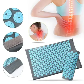 

Massage Yoga Mat Acupuncture Relieve Stress Body Breathable Sponge Pads Pain Pillow with Cloth Bag Daily Exercise Supplies