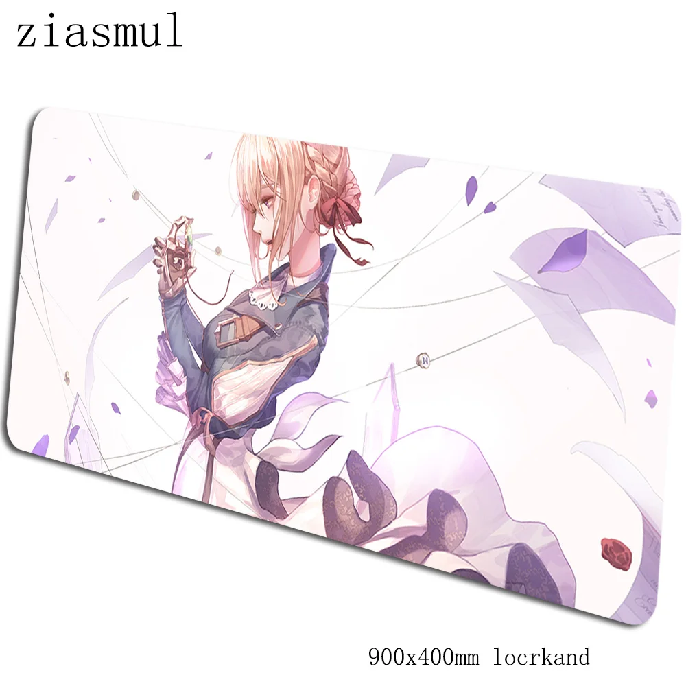 Violet evergarden коврик для мыши 90x40 см, коврики для мыши, аниме, лучший игровой коврик для мыши, геймер, толстые персонализированные коврики для мыши, клавиатура, ПК, коврик - Цвет: pattern 3