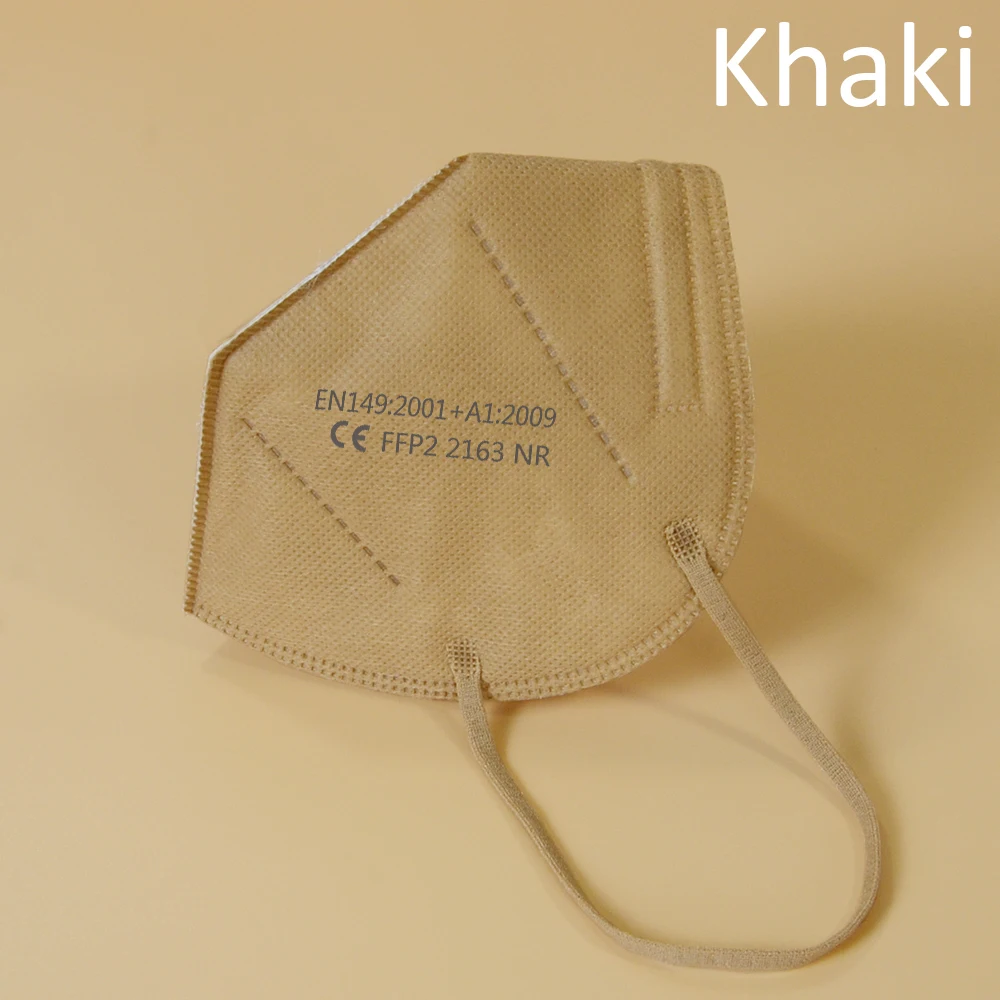 5-200 pcs FFP2 Face mask Mouth Mask 95% filter fp2 mask dust EU standards Send fast mascarillas black or white