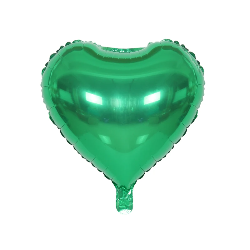 Heart number 4 10 шт./партия 5/18 дюймов пять вышивка «звёздочки» или «бриллианты» Форма Алюминий Фольга воздушные шары надувные Алюминиевые шарики для свадебной День рождения украшения - Цвет: Heart number 4