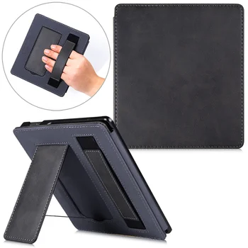 

Stand Case for Kindle Oasis 3 2 PU Leather Cover with Hand Strap and Auto Sleep/Wake for Oasis3 Oasis2