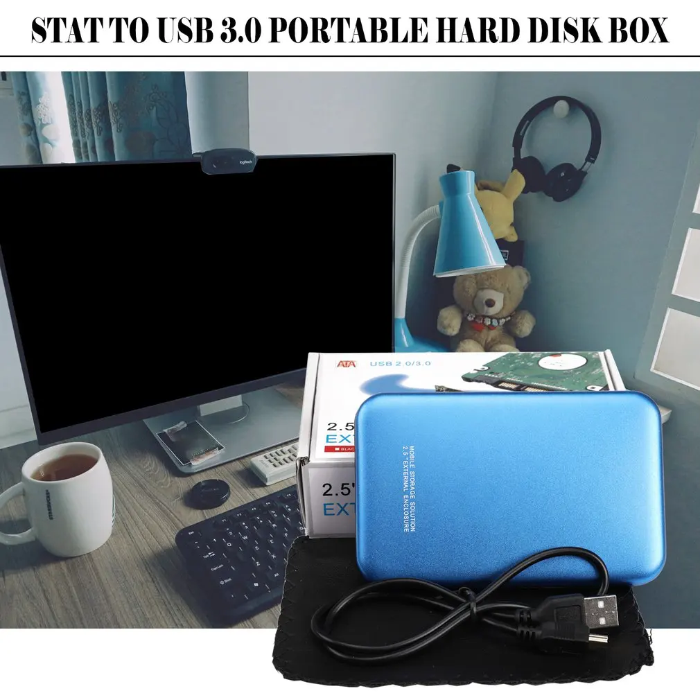 Stat To Usb3.0 Портативный жесткий диск коробка Внешний Usb 3,0 тонкий портативный жесткий диск для ПК/ноутбука