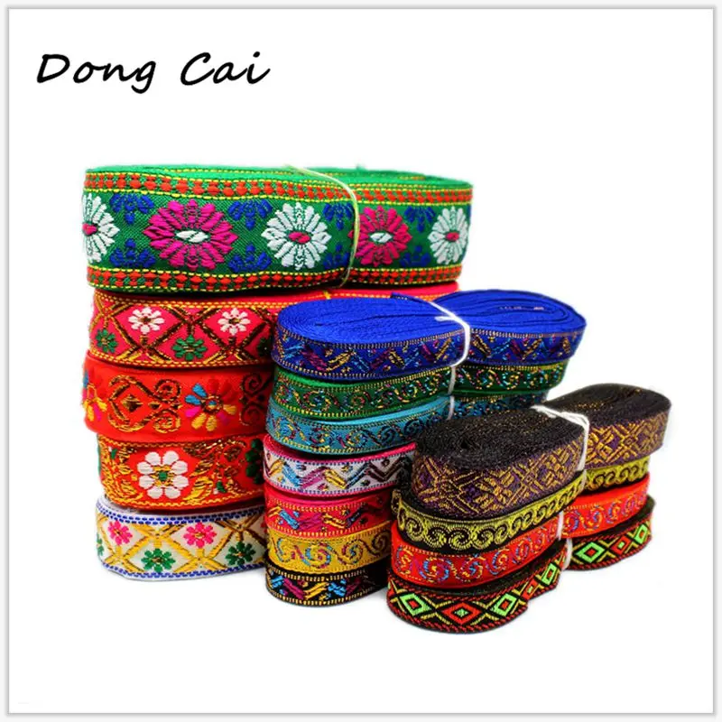 12 Yards 3cm wide Vintage Ethnic Embroidery Lace Ribbon Boho Lace Trim DIY Clothes Bag Accessories Embroidered Fabric lace