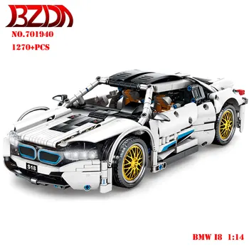 

BZDA Creative technic Racing Car Building Blocks Model Sports Car DIY Speed Car Bricks Car Champion Children's Toy Gift Mini Car
