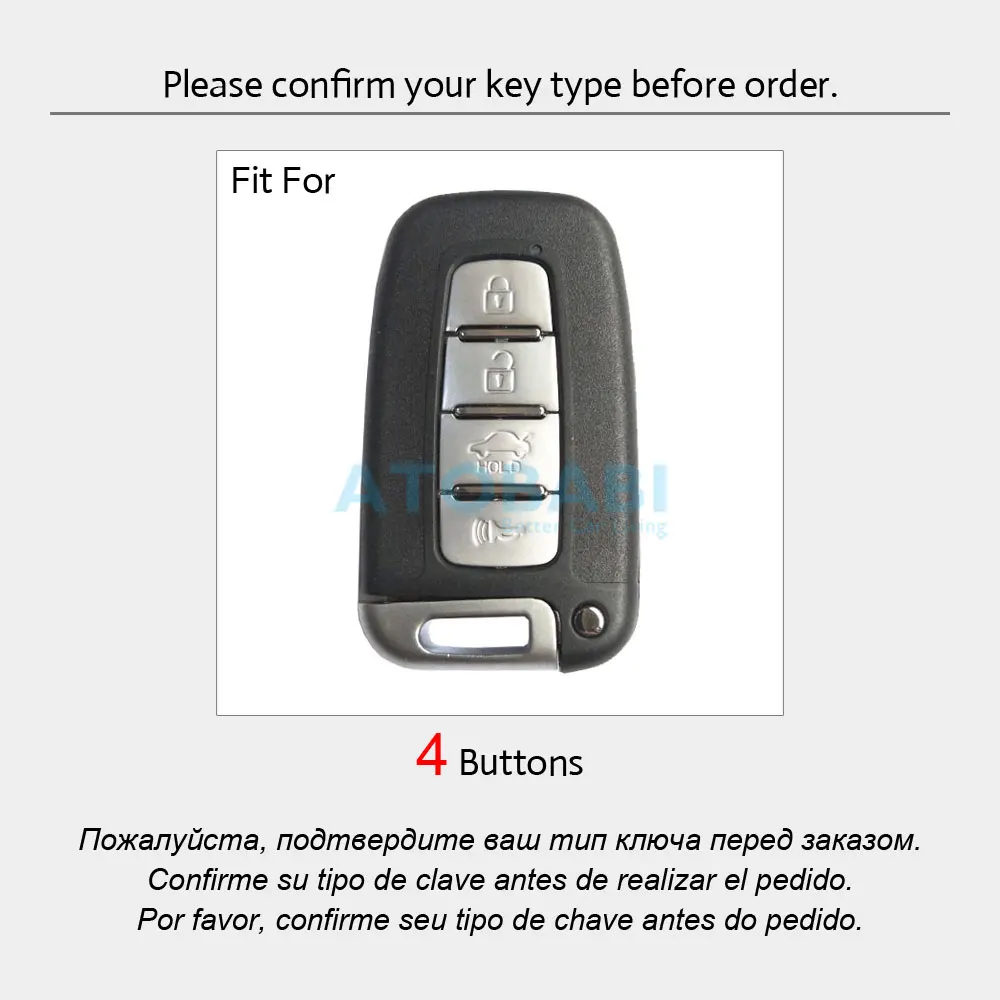 Чехол для автомобильного ключа из натуральной кожи Kia K5 Sportage Sorento Forte Shuma Borrego Hyundai