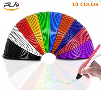 

High Quality 3D Pen Filament Refills PLA 1.75mm 10/20 Colors 10M Each PLA Filament Set Non-doping Recycled Material