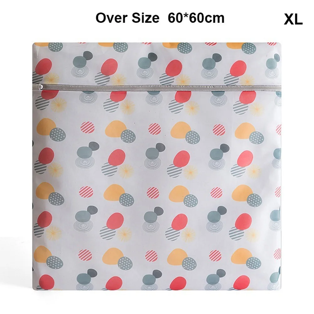 60x60cm Сетчатые мешки для стирки белья на молнии, 6 размеров, Защитный Сетчатый Мешок для нижнего белья, Складывающийся мешок для стирки белья - Цвет: 60x60cm