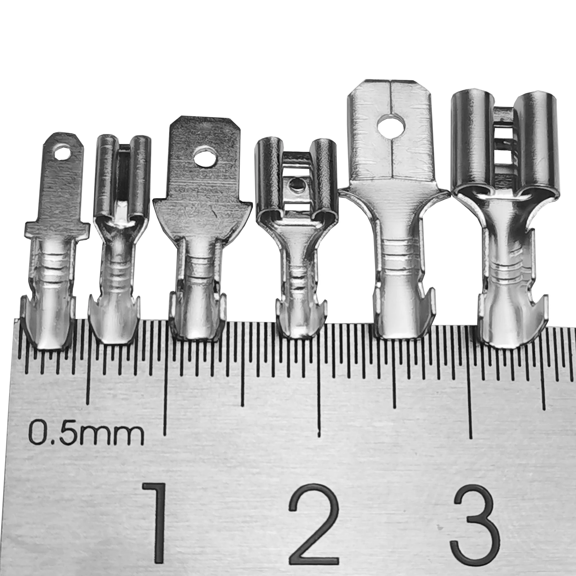 100Pcs 2.8mm 4.8mm 6.3mm ÷    ̵ ݵ ũ ͹̳ Ŀ, ڵ Ŀ  Ŀ Ʈ