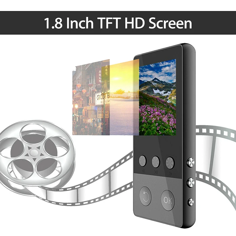 

Portable Bluetooth MP3/4 Music Player with FM Hi-Fi Lossless Support TF Card OUJ99