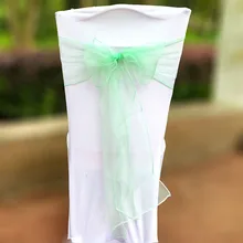 25 шт./партия, чехол с бантиком из органзы, тюлевые пояса для свадьбы, памятные события вечерние банкетные рождественские украшения