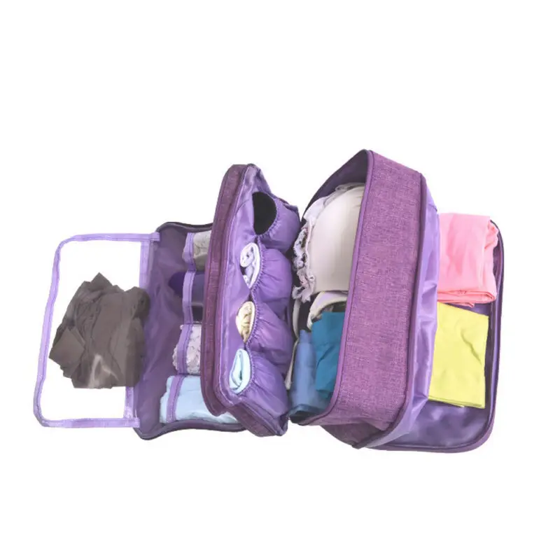 Портативная женская сумка для хранения на молнии для путешествий, нижнее белье, бюстгальтер, органайзер для нижнего белья, США