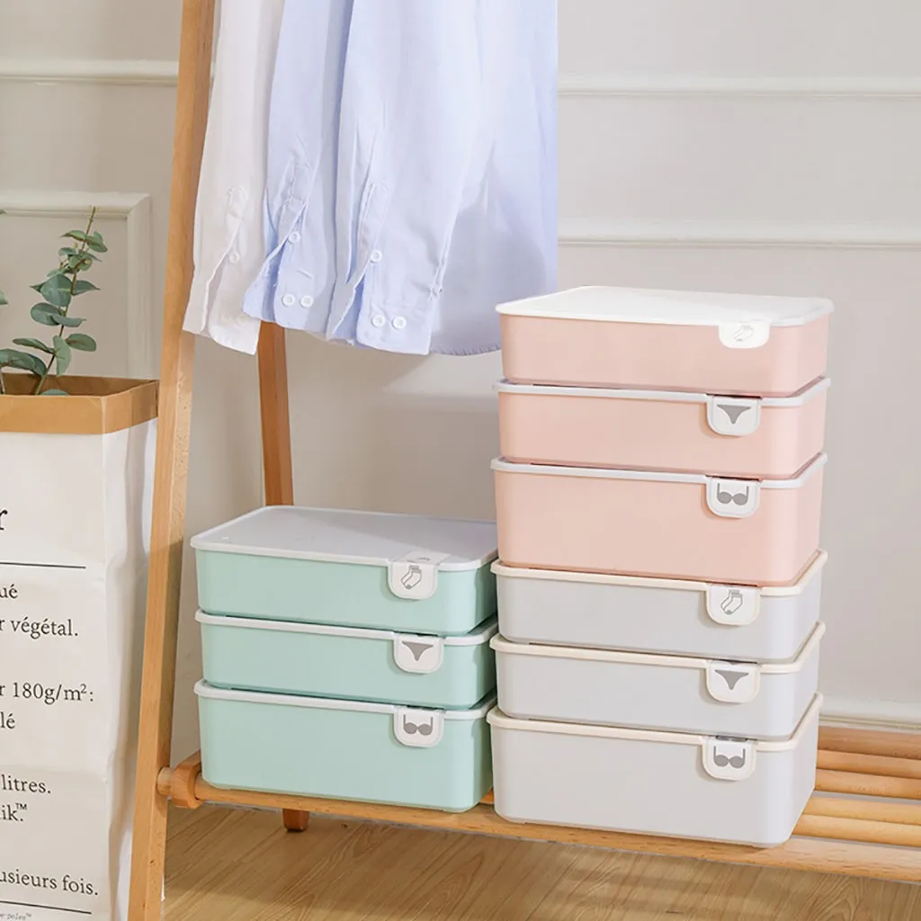 

Multifunctional Plastic Underwear Storage Box Underwear Box Division Box Socks Underwear Storage cajas organizadoras de plastico