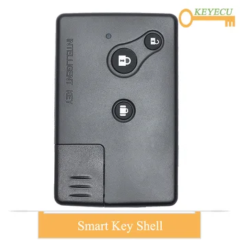 

KEYECU Smart Card Remote Control Car Key Shell Case Cover for Nissan Teana Old Model, Replacement Fob 3 Button With Insert Blade