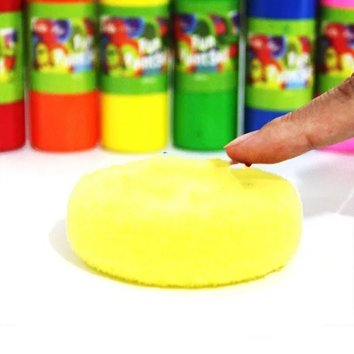 round seal 1pcs Губки для рисования, кисти, детские наборы для рисования, раннее обучение, игрушки для рисования, для рукоделия - Color: round seal 1pcs