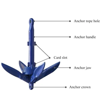 

Folding Anchor Fishing Accessories for Kayak Canoe Boat Marine Sailboat Watercraft THJ99