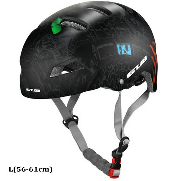 GUB V1 MTB дорожный велосипед шлем катание на коньках, скалолазание Экстремальный спортивный шлем безопасности Сверхлегкий дышащий Открытый протектор - Цвет: Black L