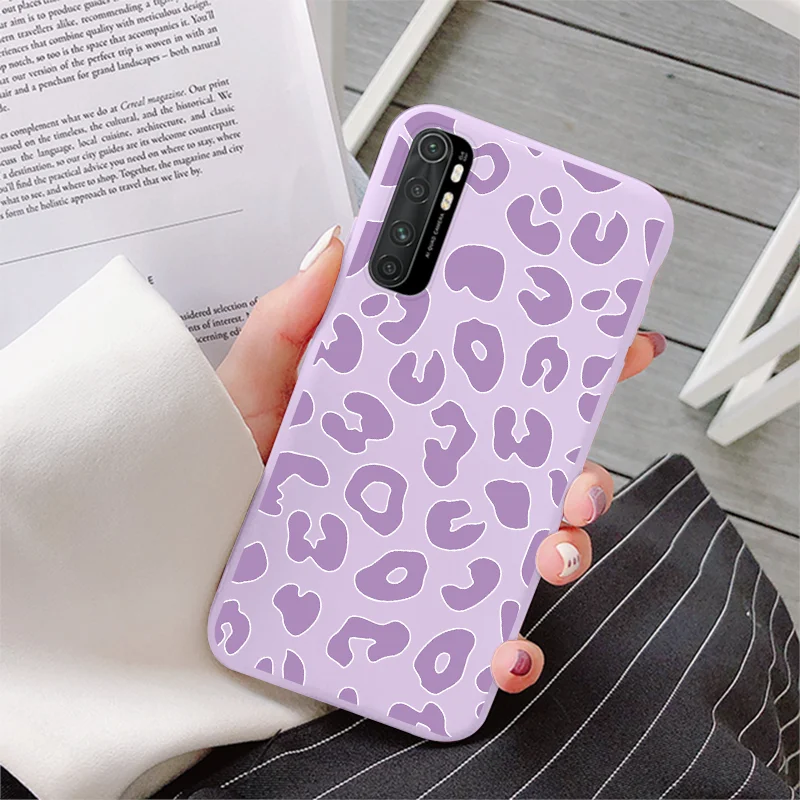 For Xiaomi Mi Note 10 Lite Case 6.47" Soft Silicone Back Cover For Mi Note10Lite MiNote10Lite Flower Dinosaur Protective Bumper samsung flip cover Cases & Covers