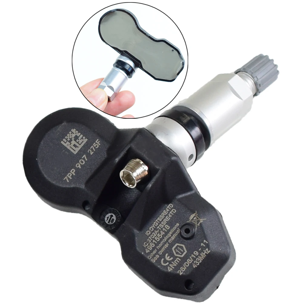 Датчик контроля давления в шинах 1 шт. 433 МГц TPMS датчик для Audi A8 Q7 Volkswagen 7PP907275F