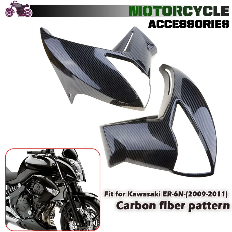 

Radiator Fairing Side Cowl Fit For Kawasaki ER-6N ER 6N 2009 2010 2011 Bodywork Trim Panel Injection Motor Accessories