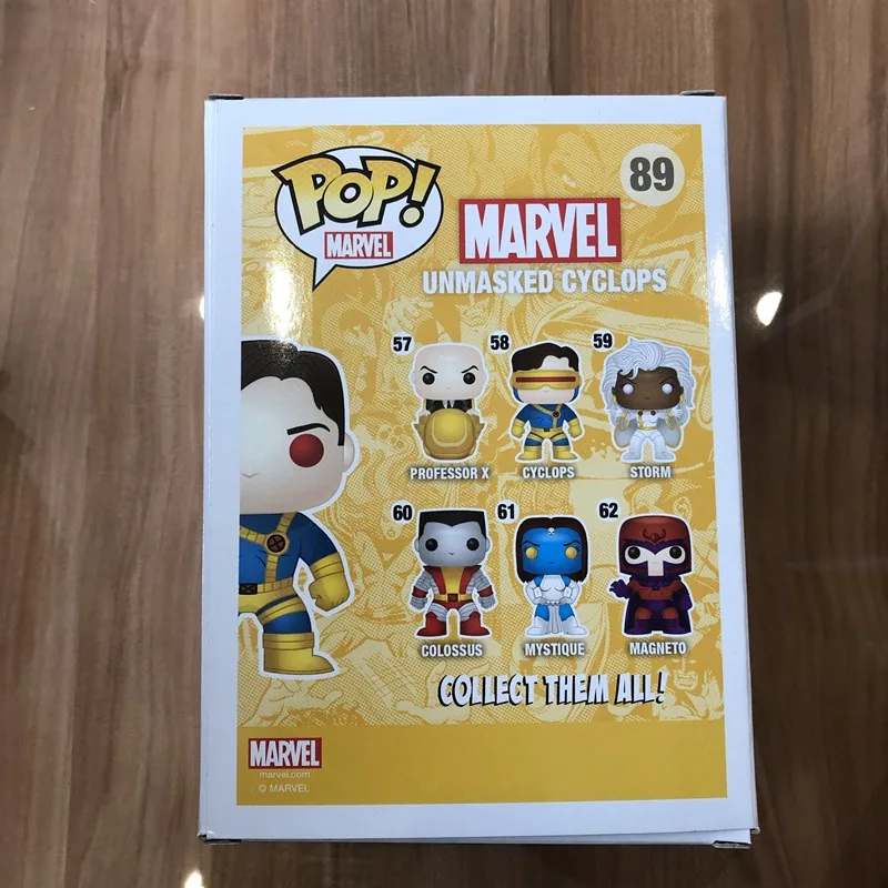 Эксклюзивный Funko pop официальный фильм Marvel: X Men разоблаченный Циклоп #89 Виниловая