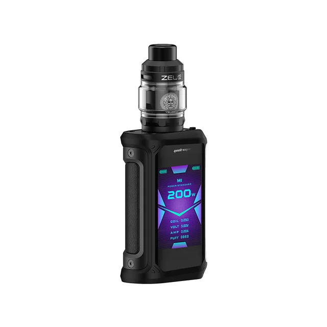 2 шт.! GeekVape Aegis X Zeus Комплект 200 Вт Aegis X Mod и 5 мл Zeus Sub Ohm Tank fit Ом сетка Z2 KA1 катушка электронная сигарета испаритель - Цвет: Stealth Black