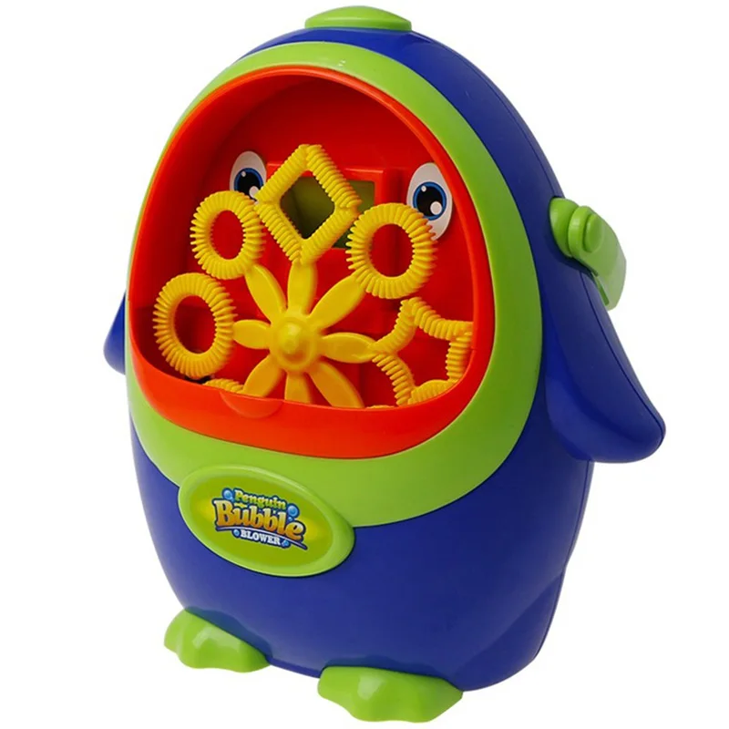

Portable Penguin Shape Automatic Bubble Machine Bubble Blowing Soap Bubbles For Outdoor Party Bubbles Maker Toy Kids Gift