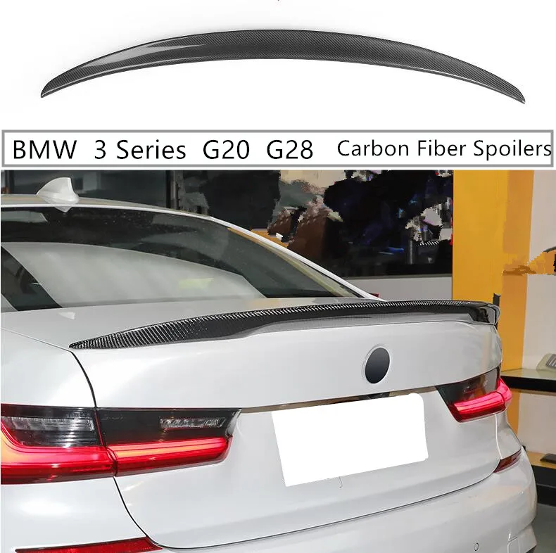 Спойлер из углеродного волокна для BMW 3 серии G20 G28 318 320 325 328 330 335 2019 2020 2021 2022 Высокое
