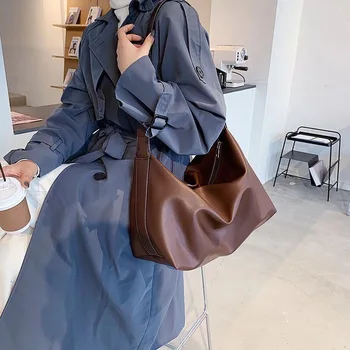 

High-quality Large Capacity Bag Single Shoulder Women 2020 New Arrival Fashion Autumn Winter All Match Crossbody Tote Bas Ins