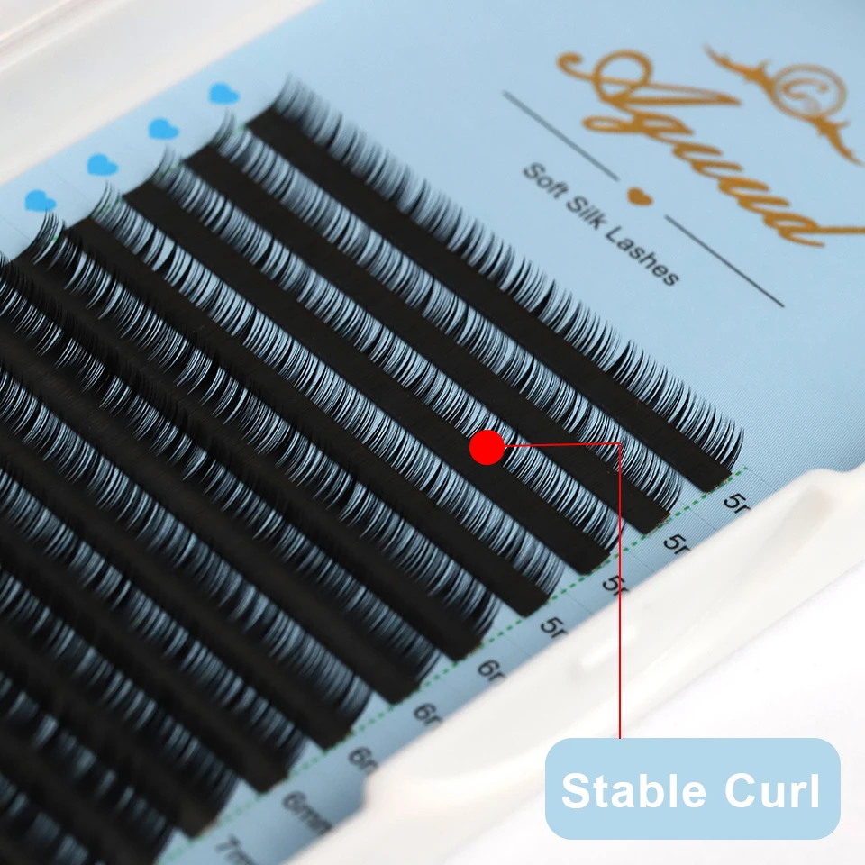 AGUUD Untere Wimpern 5 6 7 8 mm B/C Curl Kurze natürliche künstliche Nerz-Einzelwimpernverlängerung Untere Wimpern unter Wimpernverlängerung – Detail 6