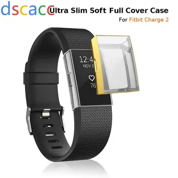 

Dscacc Ultra Slim Soft Full Cover Case for Fitbit Charge 2 Crystal TPU Protective Frame Cover for Charge 2 Smart Watch 100pcs