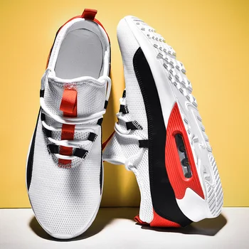 

New Mesh Sneakers Cushioning Running Shoes Men Women 2020 Summer Breathable White Walking Sneakers Outdoor Jogging Sport Shoes