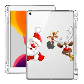 

Christmas Gift For ipad 7th Generation Case With Pencil Holder ipad Pro 11 Case 2020 Clear Soft Cover iPad Mini Cases 10.5 Air 3