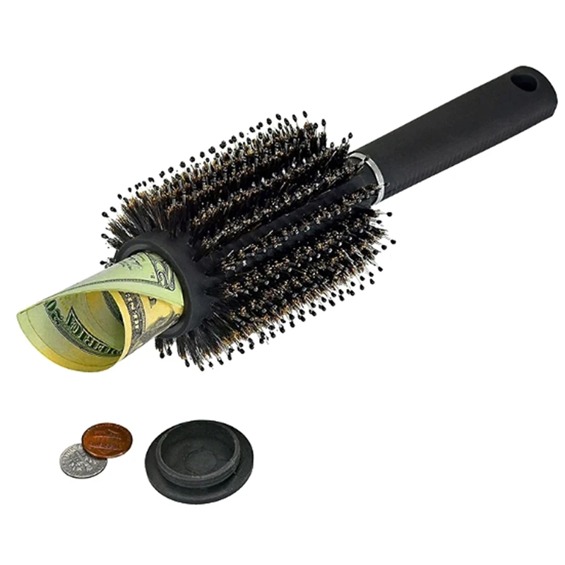 

22.8cm Hidden Safes Hair Brush Style Secret Safe box for Hide Secret Money Valuables With Removable Lid