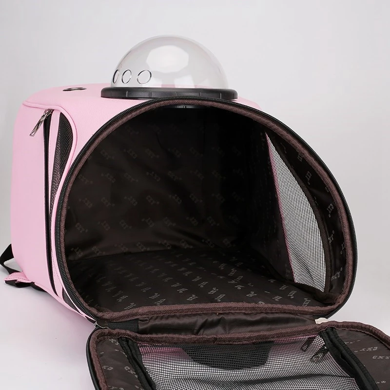 Hot XD-Cat Backpack Sports Backpack Animal Outdoor Travel Carrying Pet Supplies Fashion Capsule Black