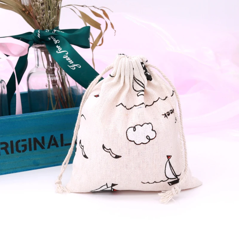 

Fashion Portable Drawstring bags 14x16cm 5pcs Girl Shoes Bags Women Cotton Pouch Storage Clothes handbag High Quality Makeup bag