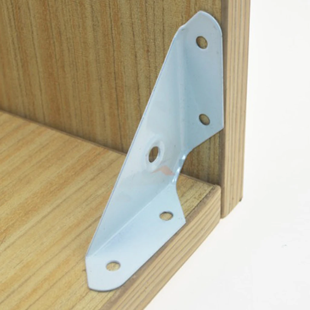 Polished Angle Bracket L Shape Corner Brace Repair Joining Support Fastener for Furniture Wood Craftment