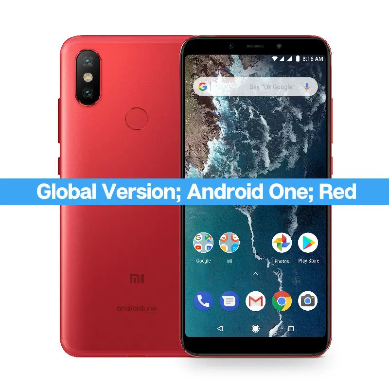 Mi A2 64GB Red Глобальная версия Xiaomi Redmi смартфон распродажа мобильный телефон ограниченное количество первая покупка первый обслуживание 3 - Цвет: Mi A2 64GB Red