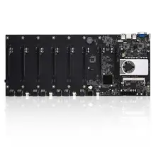 BTC-37 Grafische Kaarten Miner Moederbord Set Van 8 Video Kaartsleuven DDR3 Geheugen Onboard Vga Interface Laag Stroomverbruik
