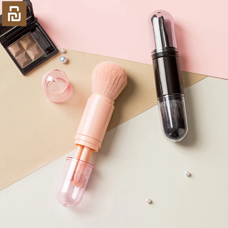 Generic Youpin Jordanjudy Telescopic Makeup Brush Double Head / 4 In 1 Foundation Brush Travel