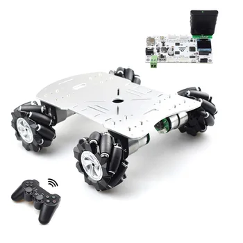 

80mm Mecanum Metal Platform DIY Omni-Directional Mecanum Wheel Robot Car With STM32 Electronic Control (Without Power Supply)