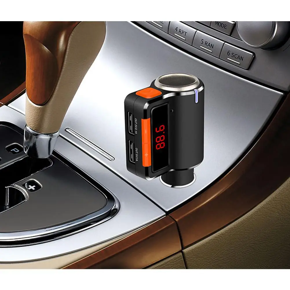 Dragonpad 12V Hands-free Bluetooth автомобильный комплект для автомобиля mp3-плеер fm-адаптер автомобильный радиопередатчик