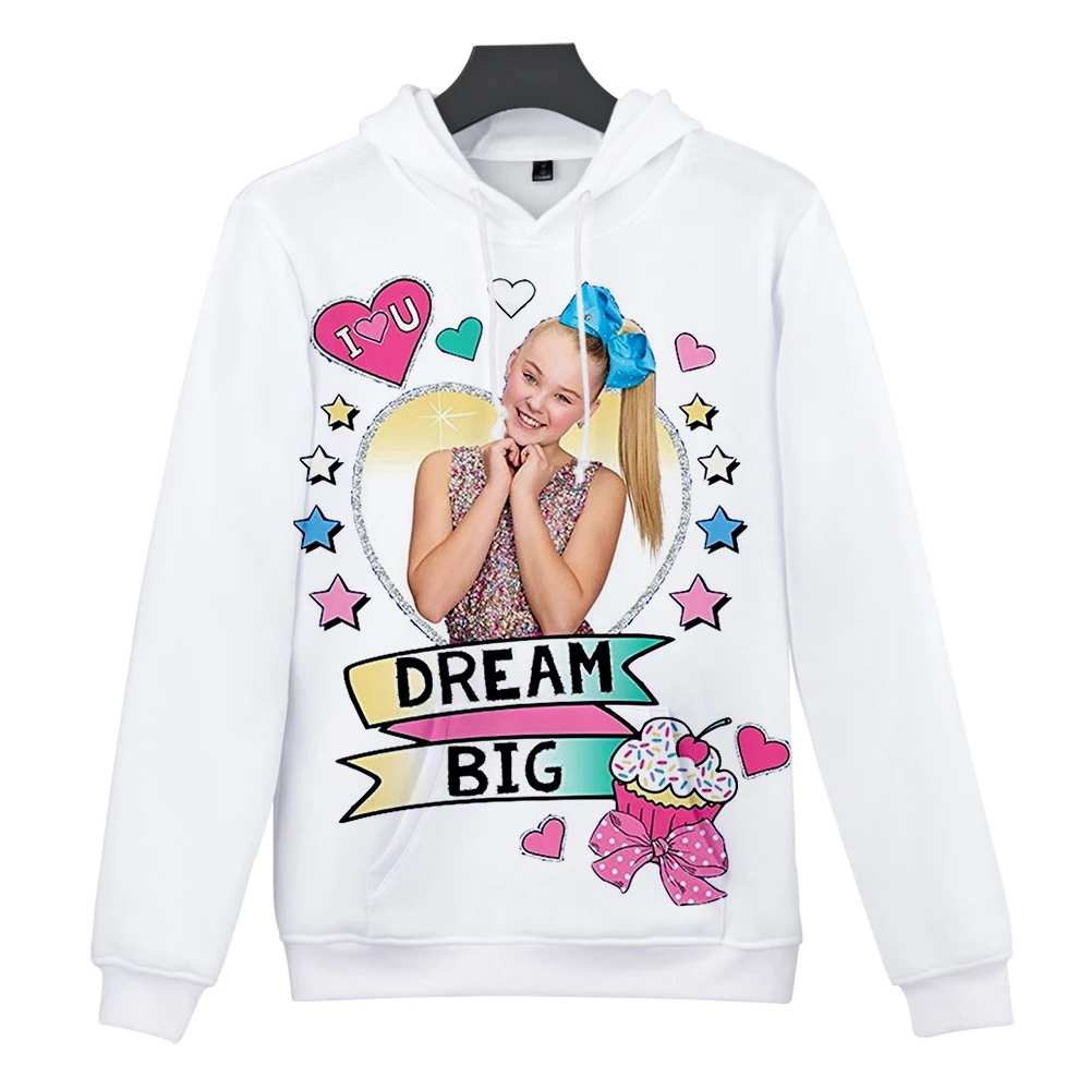JOJO SIWA толстовки с 3D принтом для женщин/мужчин с длинным рукавом толстовки с капюшоном Лидер продаж Популярные уличные толстовки на заказ