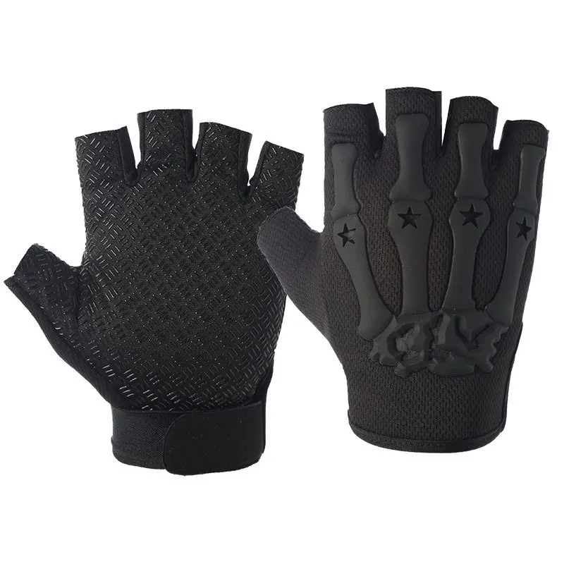 Men Fingerless Combat Gloves Outdoor Tactical Gloves Airsoft Sport Half Finger Type Military Army Shooting Cycling Gym S2295 