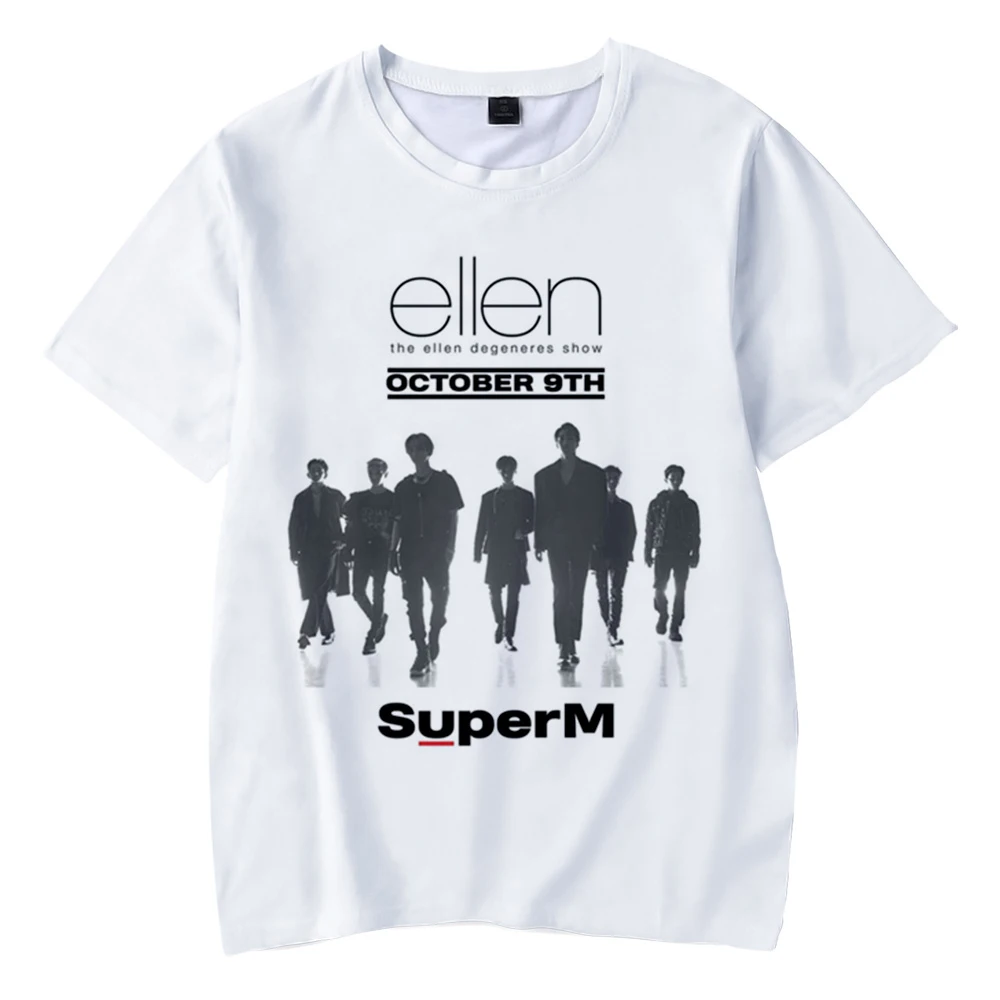 Kpop/2019 новая детская одежда с 3D принтом Super M BAEK HYUN KAI Taemin для мальчиков и девочек