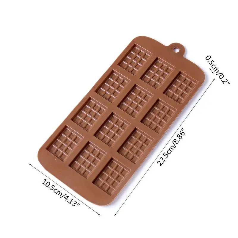 5 шт./компл. 12 Полость силиконовая, для вафель создатель прессформы торта Печенье Шоколад Пан пресс-формы для выпечки с антипригарным покрытием для выпечки инструмент