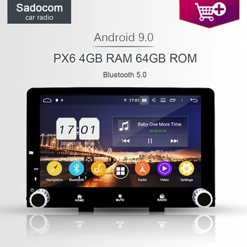 

9" DSP PX6 1 din Android 9.0 8 Core 64G ROM+4GB RAM Car DVD Player For kia RIO 2017 2018 GPS RDS Navi autoradio car radio 5.0