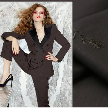

Worsted wool fabric meter 150cm autumn and winter coat suit wool fabric embroidered trousers fabric wholesale wool cloth